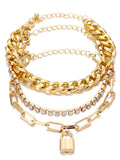 Multilayer Chian Bracelets Anklet