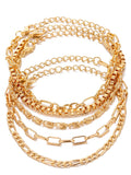 Multilayer Chian Bracelets Anklet