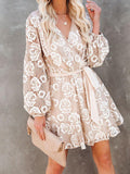 Bohemian Long Sleeve Print Dress