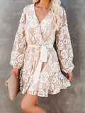 Bohemian Long Sleeve Print Dress