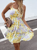 Bohemian Sling Foral Printed Beach Dress