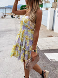 Bohemian Sling Foral Printed Beach Dress