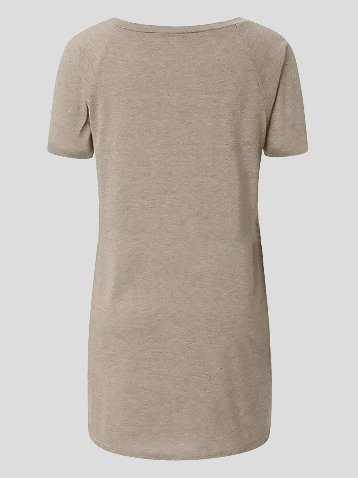 Casual Dandelion Print Short-sleeved V-neck T-shirt