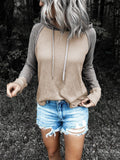 Casual Long Sleeve Drawstring Hoodie