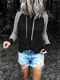 Casual Long Sleeve Drawstring Hoodie