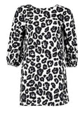 Leopard Print Long Sleeve Casual Dress