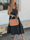 Loose Sling Solid Color Dress