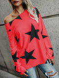 Star Long Sleeve Casual T-shirt