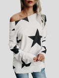 Star Long Sleeve Casual T-shirt