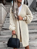 Women's Cardigans Loose Long Sleeve Knitted Sweater Cardigan