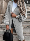 Women's Cardigans Loose Long Sleeve Knitted Sweater Cardigan