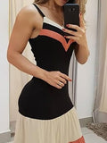Sling Multicolor Striped Maxi Dress