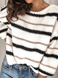 Commuter Panel Striped Pullover Sweater