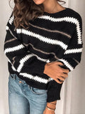 Commuter Panel Striped Pullover Sweater